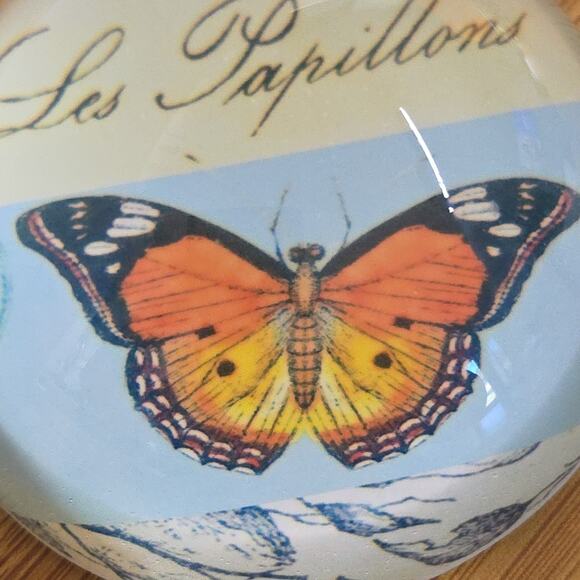 Home Essentials Round Decorative Butterfly Paperweight - Picture 3 of 11